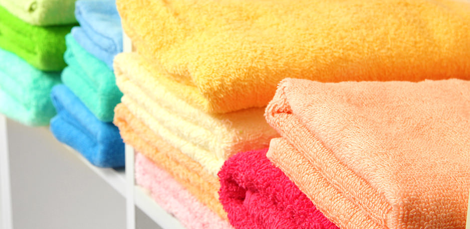 Different Color Stacked Towels